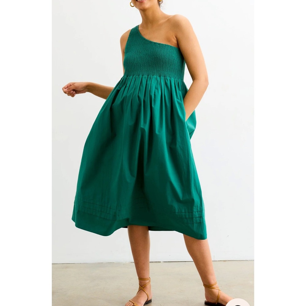 HATCH‎ "Kendra" Dress Antique Green SZ 4 (Size 14-16 before pregnancy) NWT